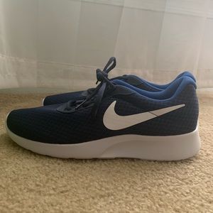 Blue nike sneakers